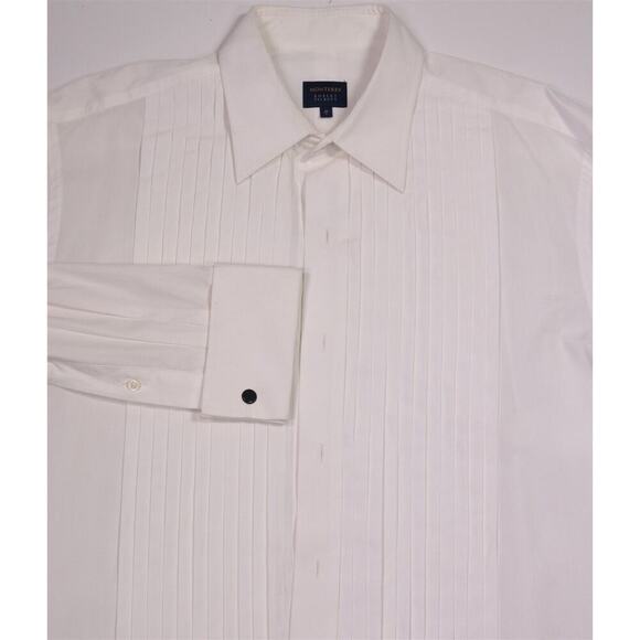 Robert Talbott Monterey White Tuxedo Formal Pleated Dress Shirt (41) 16-36/37 - Picture 1 of 7